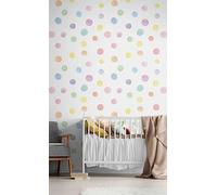 Pastel Watercolour Dot Wall Stickers, Peel and Stick Wall Stickers, Polka Dots Wall Stickers, Polka dot Style Wall Stickers (324 Spots (A4 x 12))