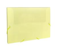Pastel Yellow A4 Elastic Closure Box File