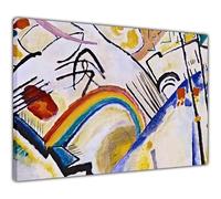 Pastello Wassily Kandinsky Cossacks, Canvas Wall Art, Wall Art Picture Print for Living Room and Bedroom, (102cm x 77cm / 40x30inch)