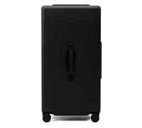 PASTELS® Large Check in Suitcase - 100% Polycarbonate Trunk Luggage | Lightweight Hard Shell with 4 Spinner Wheels & TSA Locks (Obsidian Black, Trunk)