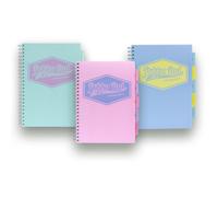 Pastels Project Books A4 Mixed - Pack of 3 Pukka Multi One Size