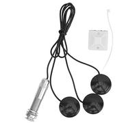Pastilla piezoeléctrica para guitarra, botón final, transductor, metal, plástico, guitarra acústica, violín, ukelele, mandolina, pastilla con adhesivo para una fácil instalación,