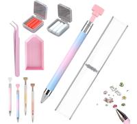 Pastimeamuse Automatic Refillable Wax Pen, New Upgrade Automatic Refillable Wax Pen, Diamond Art Refillables Waxs Pens with Waxs for DIY Craft & Dot Art Projects (blue)