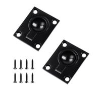 Pastlla 2 Pack Square Flush Pull Ring Handles, 304 Stainless Steel Thorn Boat Flush Hatch Lift Ring Pull Handle Recessed Boat Hatch Latch, Hidden Furniture Handle for Cabinet Boat Hatch, 2 x 1.5in