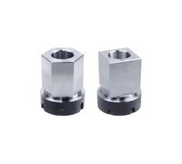 Pastlla ER-40 Square and Hex Collet Chuck Block Set, Fit forMilling Machine, Workholding Holder for CNC Lathe Engraving Cutting Machine (A Set)