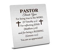 Pastor Appreciation Gifts for Women Men Plaque Sign Desk Decor for Pastor To My Pastor Gift for Pastor Wife Desk Sign for Home Office Christian Gift for Pastor Christmas Birthday Gift for Pastor