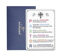 Pastor Appreciation Gifts Pastor Appreciation Cards Pastor Gifts for Men Women Clergy Minister Priest Wallet Insert Card Thank You Fathers Day Retirement Birthday Christmas Easter Ordination