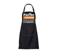 Pastor Apron Pastor Appreciation Gifts Christian Cooking Aprons Minister Gift Retirement Gift for Pastor Wife Kitchen Aprons (Pastor Apron)