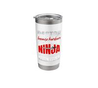 Pastor Because Devil Stomping Ninja Isn't Job Title Pastor Stainless Steel Insulated Tumbler