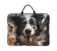 Pastor Border Collie Laptop Case Sleeve 14" Laptop Bag Shockproof Computer Carrying Cover Protective Notebook Case