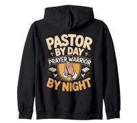 Pastor By Day Prayer Warrior By Night Faith Zip Hoodie