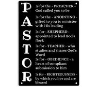 Pastor Definition A Great Appreciation Gift Idea for Preachers or Ministers Metal Tin Signs, Poster Home Workplace Cafes Bars Pub Wall Decor Plaque Sign 8"x12"