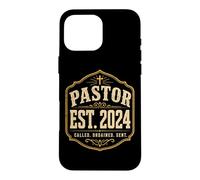 Pastor Est 2024 Called Ordained Sent Christian Minister Case for iPhone 16 Pro Max