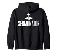 Pastor Evangelical Christian Church Reverend Zip Hoodie