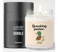 Pastor Gift - Luxury Soy Wax Candle - Vanilla, Jasmine, Sugared Almond - Makester