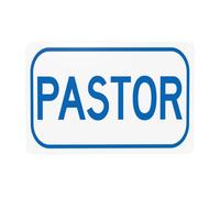 Pastor Metal Warning Sign with Easy Install for Indoor Outdoor Security, Business Office Home Garden Street Decor 30 x 20 cm