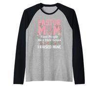 Pastor Mom Most People Meet Their Heroes I Raised Mine Raglan Baseball Tee