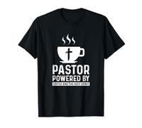 Pastor Powered Coffee And The Holy Spirit Funny Pastor T-Shirt