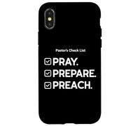Pastor’s Checklist : Pray. Prepare. Preach. Case for iPhone X/XS