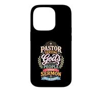 Pastor Serving God's Flock One Sermon At A Time Case for iPhone 14 Pro