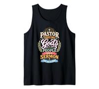 Pastor Serving God's Flock One Sermon At A Time Tank Top
