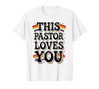Pastor Supports Gay Pride Parade Ally Minister LGBTQIA T-Shirt