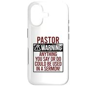 PASTOR WARNING! ANYTHING YOU SAY COULD BE IN A SERMON! Meme Case for iPhone 17