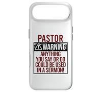 PASTOR WARNING! ANYTHING YOU SAY COULD BE IN A SERMON! Meme Case for iPhone Air
