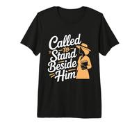 Pastor Wife Appreciation First Lady Afro Pastor Wife Premium T-Shirt