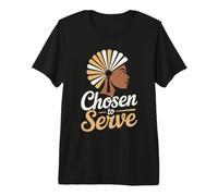 Pastor Wife Appreciation First Lady Afro Pastor Wife Premium T-Shirt