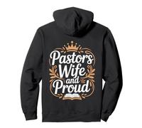 Pastor Wife Appreciation First Lady Afro Pastor Wife Pullover Hoodie