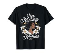 Pastor Wife Appreciation First Lady Afro Pastor Wife T-Shirt