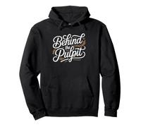Pastor Wife Behind Pulpit Ministry Life Church Pastor's Pullover Hoodie
