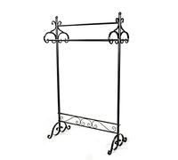 Pastorable Drying Rack,Heavy Duty Clothes Hanger with 3 Hanging Rails,Clothes Hanging Rail for Quilts,Towels,Sheets,Pillows,for Balcony,Bedroom,Laundry(Size:140 * 80 * 40CM)