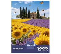 Pastoral 1000 Piece Jigsaw Puzzle Premium Paper Best Jigsaw Puzzles Tuscan Countryside Adult Puzzles Home Decor Stress Relief Puzzle 52x38cm/1000pcs