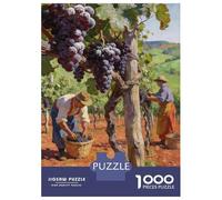 Pastoral 1000 Piece Jigsaw Puzzle Tuscan Countryside Cardboard Puzzle Adult Puzzles Educational Puzzle Family Puzzles for Gift 38x26cm/1000pcs