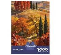 Pastoral 1000 Piece Jigsaw Puzzle Tuscan Countryside Cardboard Puzzle Adult Puzzles Educational Puzzle Family Puzzle Puzzle 52x38cm/1000pcs