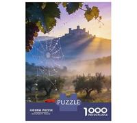 Pastoral 1000 Piece Jigsaw Puzzle Tuscan Countryside Cardboard Puzzle Adult Puzzles Educational Puzzle Family Puzzle Birthday Gift for Family 38x26cm/1000pcs