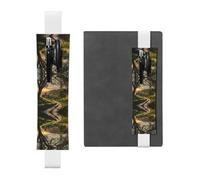 Pastoral After rain Leather Pen Holder Bookmarks, Adjustable Diary Bookmarks, Perfect as Back-to-School or Christmas Gifts,
