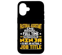 Pastoral Assistant Job Title - Funny Church Assistant Case for iPhone 16