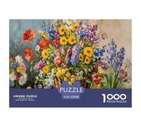 Pastoral Flower And Fruit Basket Jigsaw Puzzles for Adults Interesting Puzzle Game 1000 Jigsaws Educational Games for Adults Gifts 52x38cm/1000pcs