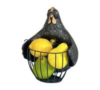 Pastoral Home Organizer Hug Chicken Basket Iron Frame Adhesive Multipurpose for Family Events User-friendly Chicken Organizer