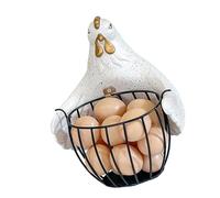 Pastoral Home Organizer Hug Chicken Basket Iron Frame Adhesive Multipurpose for Family Events User-friendly Chicken Organizer