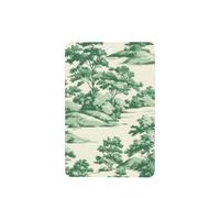 Pastoral Landscape Pattern Emerald Green Car Air Fresheners 4 Pcs Hanging Scented Cards Fragrance Scented Cards For Car Aromatherapy Tablets