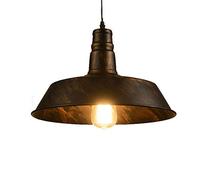 Pastoral Nostalgic Iron Pendant Light, E27 Iron Pattern Metal Shade Ceiling Hanging Light Fixtures for Kitchen Island, Dining Room, Living Room, Guest Room Change for the better