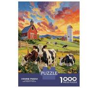 Pastoral Ranch Jigsaw Puzzles for Adults Kids Puzzles 1000 Piece Brain Challenge Home Decoration Gifts 70x50cm/1000pcs