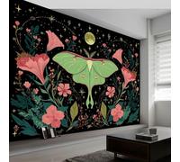 Pastoral Wallpaper Murals 500W x 280H cm Photo Poster, Elegant Animal Chang’E Botanical Floral Wall Photo Mural Wallpaper - Wall Art for Living Room Bedroom Children's Room Corridor Game Room