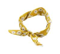 Pastoral Women Cotton Square Scarf Sweet Daisy Floral Bandana Neckerchief Wrap