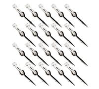 Pastoralist 20pcs 15mm Carp Bait Spike Carp Fishing Hook Sting Pin With Barbs Rubber Corn Ronnie Hair Rig For Worm Corn Baits Carp Fishing Tool Accessories