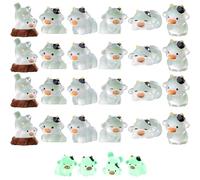 Pastoralist 24Pcs Mini Resin Cows, Glow in the Dark Animal Figurines, Cute Tiny Cows for Indoor, Outdoor, Animal Figurines, Mini Resin